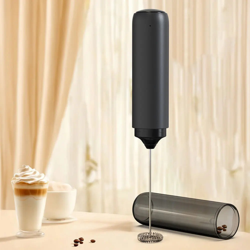 Electric Drink Mixer Rechargable Handheld Milk Frother Powerful Stirrer Egg Beater for Lattes Coffee Foam Maker
