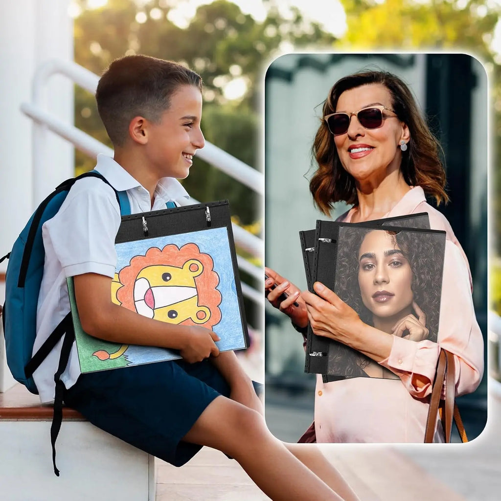 WOT I Telescoping 3 Ring Binder 1 Inch, Expandable Binder - Patented Design for Easy Portability, Holds 8.5x11 Paper, Perfect for School, Office & Home Organization