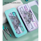 Compass Set Ruler Measurement Set Learning Professional Multifunctional Drawing Tool Set Ruler and Ruler Eight-pcs Set
