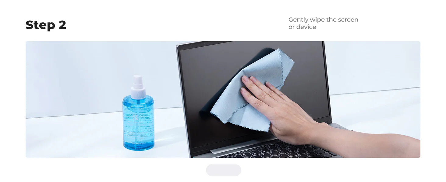 K&F CONCEPT 200ML Screen Cleaner Spray For Camera Lens PC Cell Phone Glasses Watch CCD/CMOS Clean Liquid with 2 Microfiber Cloth