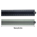High Quality 30cm Folding Ruler Aluminum Alloy Multifunctional Stationery Ruler Drawing Measuirng Tool Metal Ruler Students