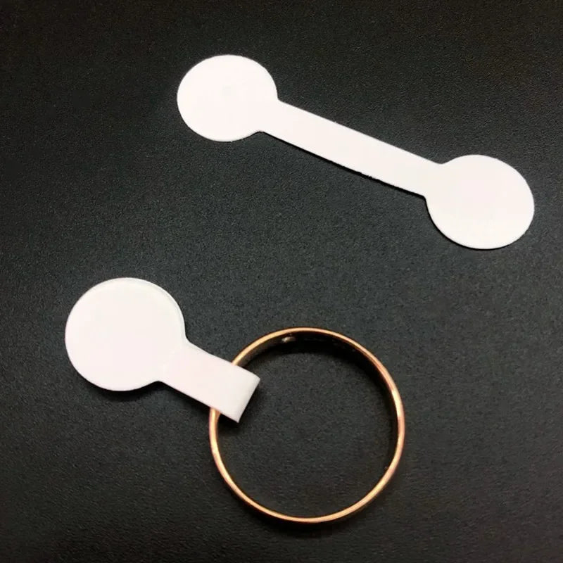 100pcs Blank Paper Price Tags Stickers Jewelry Brand Labels Ring Necklace Display Card Packaging Self-Sticker Hangtag Wholesale