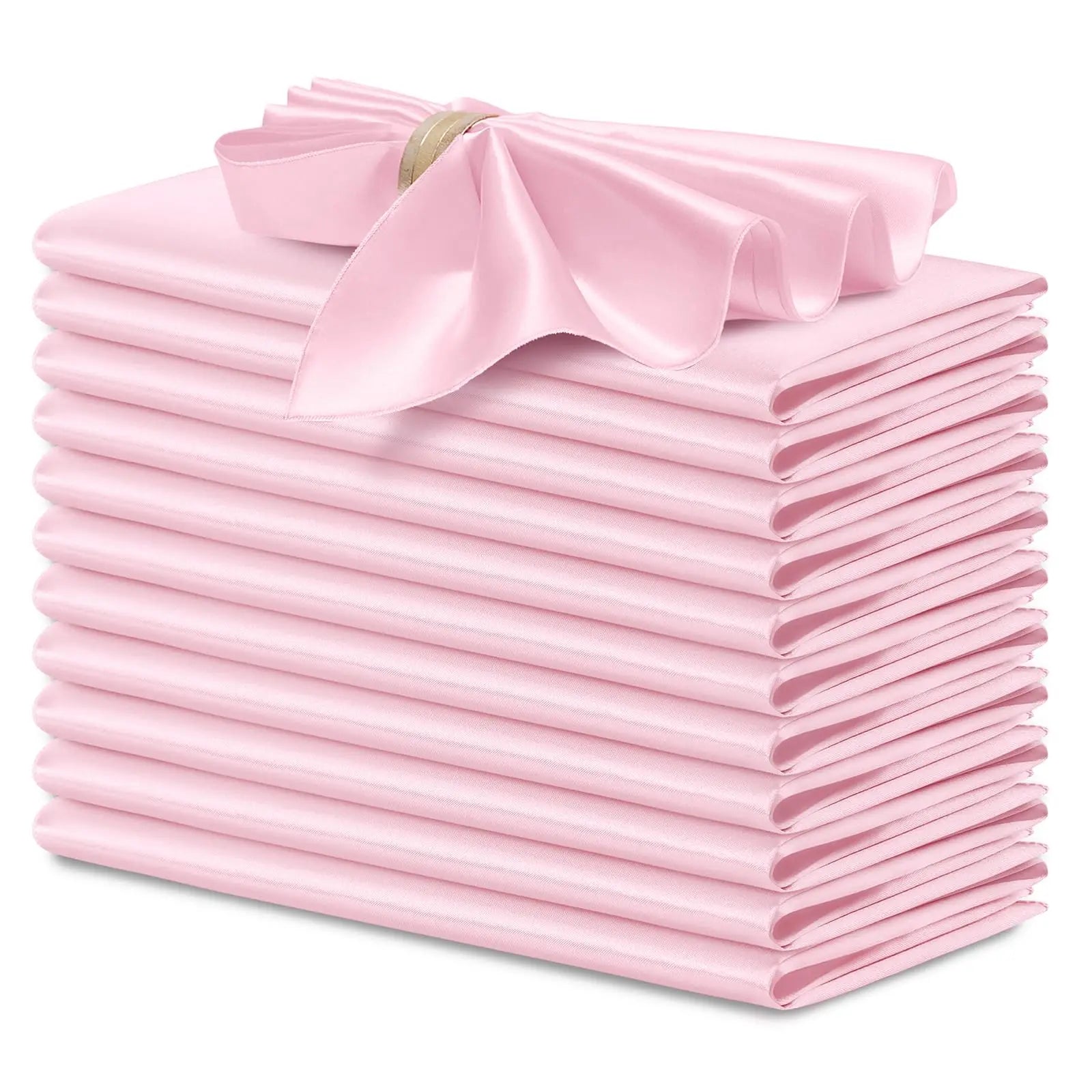 12PCS Wedding Red Satin Napkin 30x30cm Wholesale Soft Table Napkins for New Year Christmas Decoration Party Dinner Table Decor