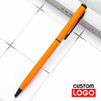 New Metal Ballpoint Pen Rose Gold Pen Custom Logo Advertising Ballpoint Pen  Lettering Engraved Name School&office Supplies