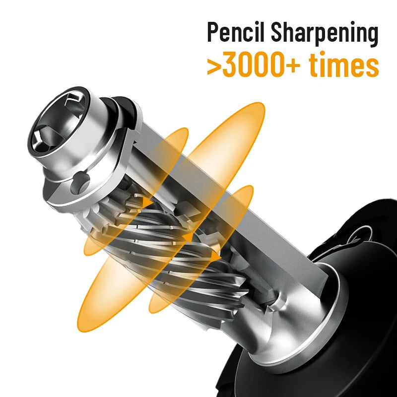 Tenwin Fully Automatic Electric Pencil Sharpener USB Charging Fast Sharpen Colored Sketch Pencils Student School Supplies Statio