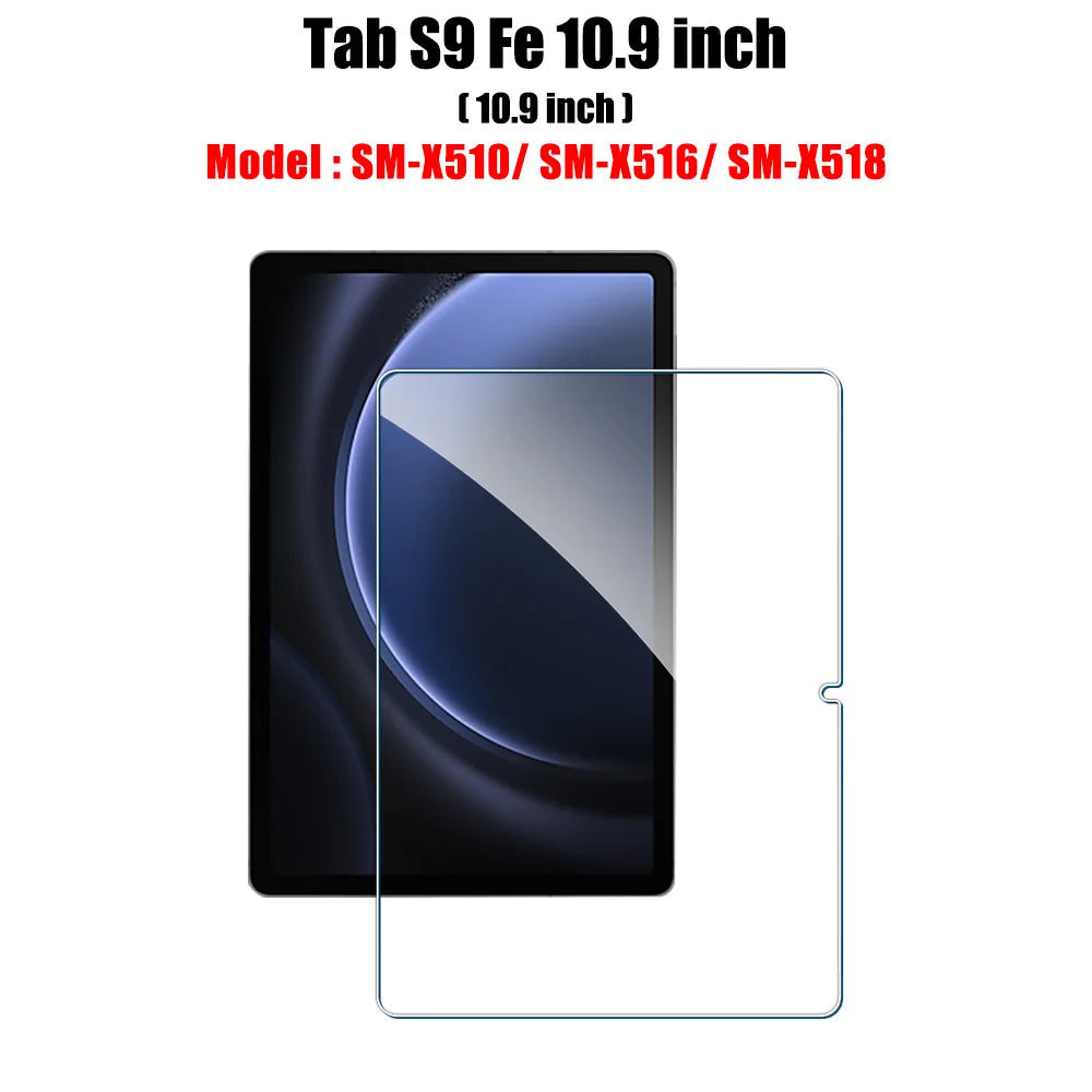 Tempered Glass Screen Protector For Samsung Galaxy Tab S6 Lite A9 Plus S8 S9 Plus Ultra S7 Fe S9 Fe 12.4 A8 S10 S11 Film