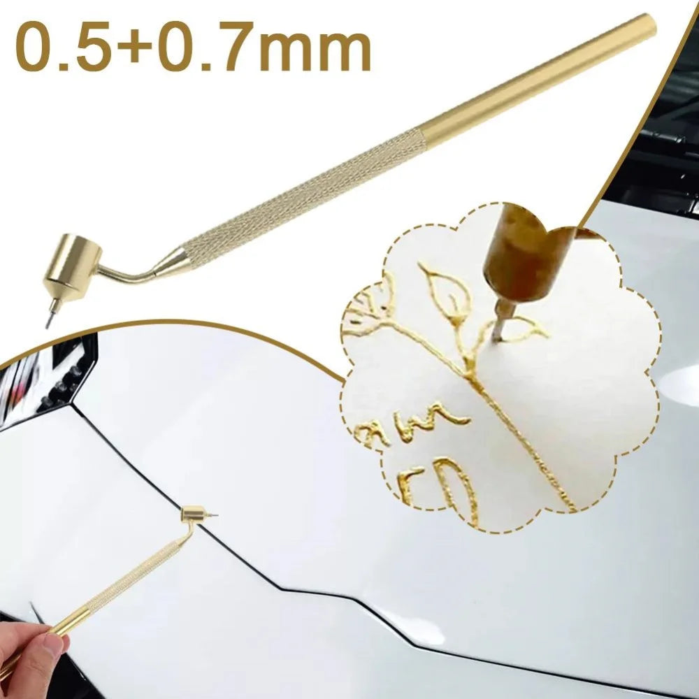 0.7/0.5mm Paint Scratch Repair Pen Slash Line Detail Fine Line Liquid Writer Precision Adjudicator Car Scratch Repair Paint Pen