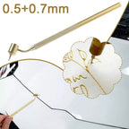 0.7/0.5mm Paint Scratch Repair Pen Slash Line Detail Fine Line Liquid Writer Precision Adjudicator Car Scratch Repair Paint Pen