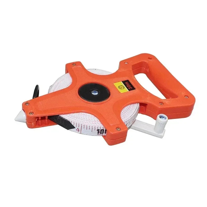 1Pc 30m/50m/100m Meter Open Reel Fiberglass Tape Measure Inch Metric Scale Impact Resistant Plastic Measure Tools