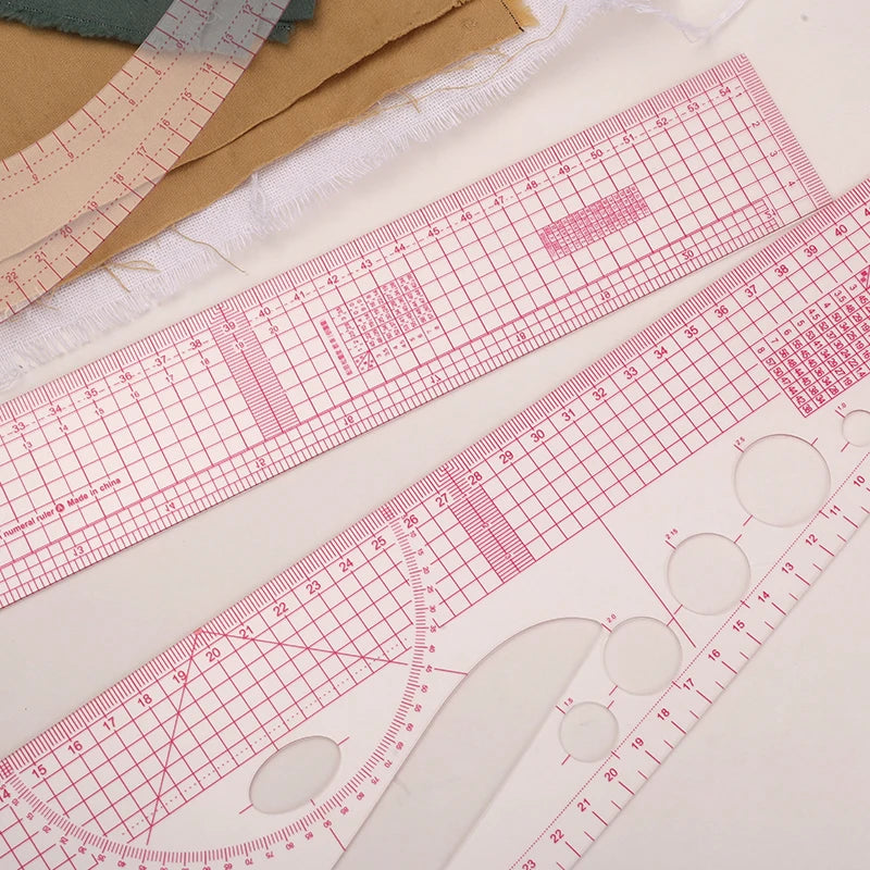 KRABALL Sewing Ruler Set Measure Patchwork Tailor French Curve Ruler for Fabric Drawing Template DIY Sewing Accessories Tool