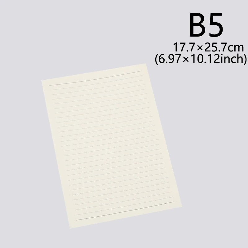 50 Sheets Letter Writing Papers Vintage Letter Papers Stationary Set Lined for Invitations Greeting Letter