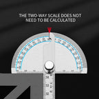 Thickened Stainless Steel Angle Gauge Measuring Angle Protractor Large Carpenter's Protractor Angle Gauge Angle Gauge