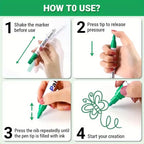 1/3/6/12Pcs Colorful Permanent Paint Marker Waterproof White Markers Tire Tread Rubber Fabric Paint Metal Paint Marker Pens