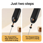 Electric Coffee Milk Foaming Mixer Coffee Creamer Whisk Handheld Egg Beater Froth Mixer Kitchen Automatic Kitchen Whisk Tools
