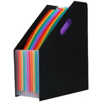 Expandable Accordion File Folder Large Capacity Standing Document Organizer Plastic Receipt Bills Folder Desktop File Organizer