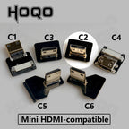 HDMI-compatible FPV Cable Micro/Mini HD-90 Degree Adapter FPC Ribbon Flat Pitch 20pin For TV Projector Multicopter Aerial Photog
