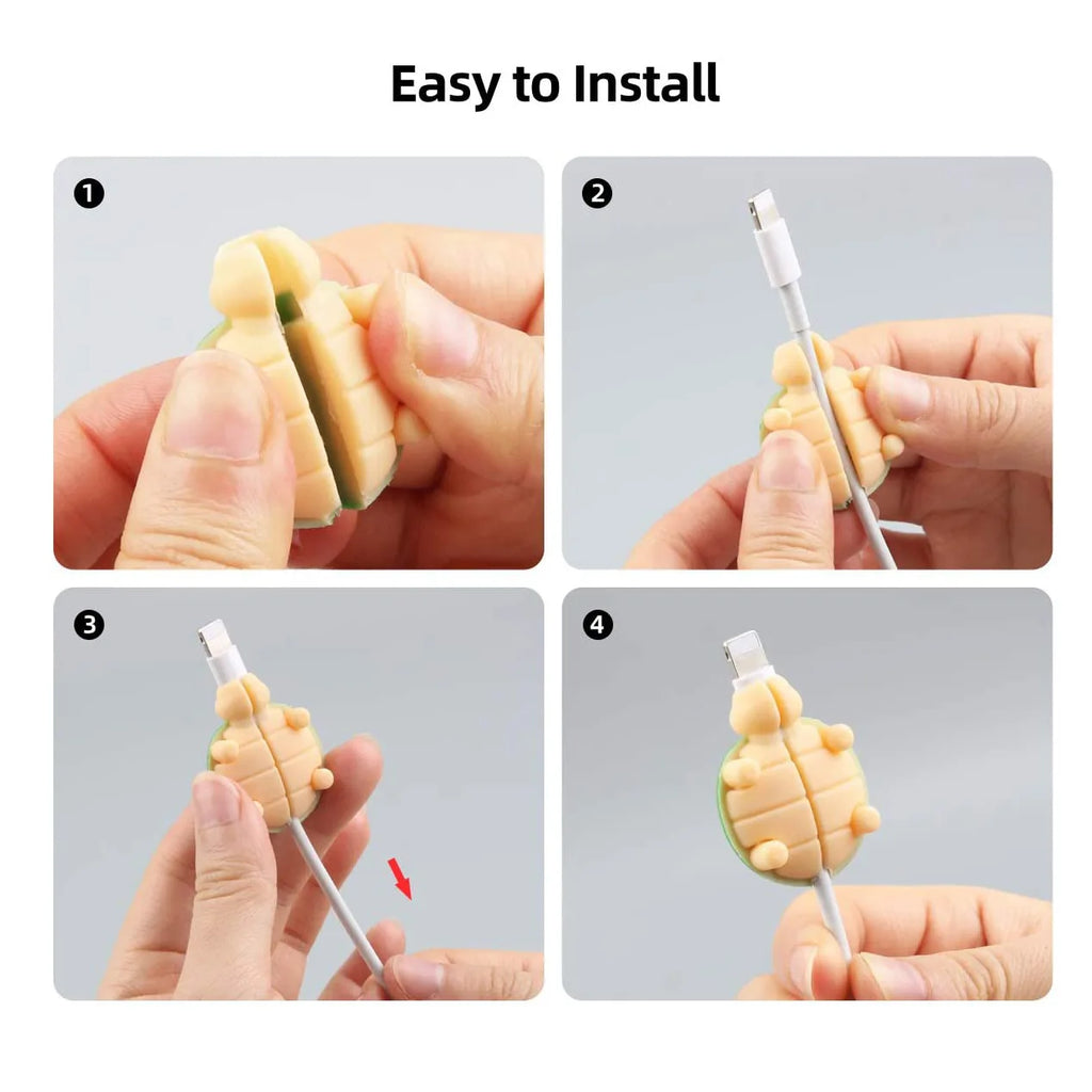 1Pc Charger Plug Protector for iPhone USB Cable Protective Cover Cord Winder Data Line Saver Bite Resistant Cable Guard