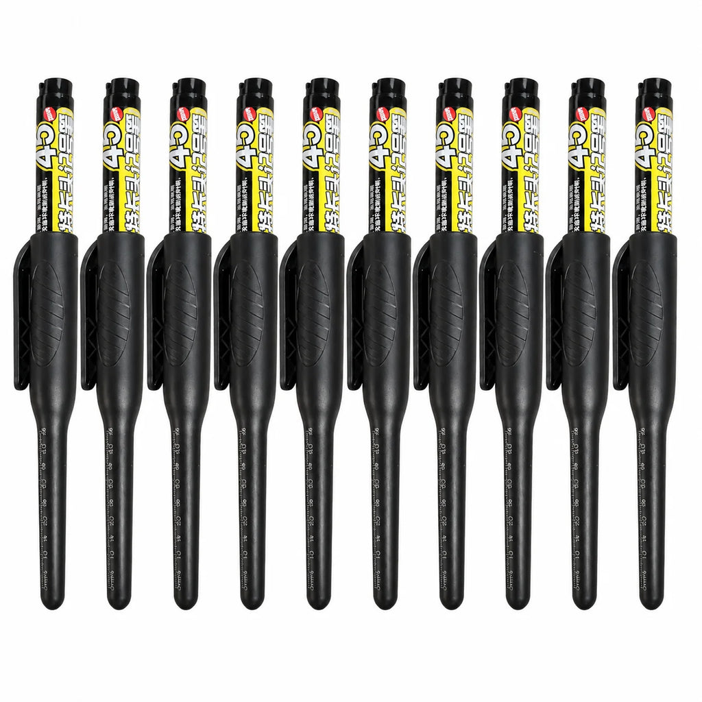 1-6Pcs 45mm Waterproof Long Head Nib Deep Hole Markers Pen Tile Carpenter Pen Multi-purpose for Woodworking Black/Blue/Red Ink