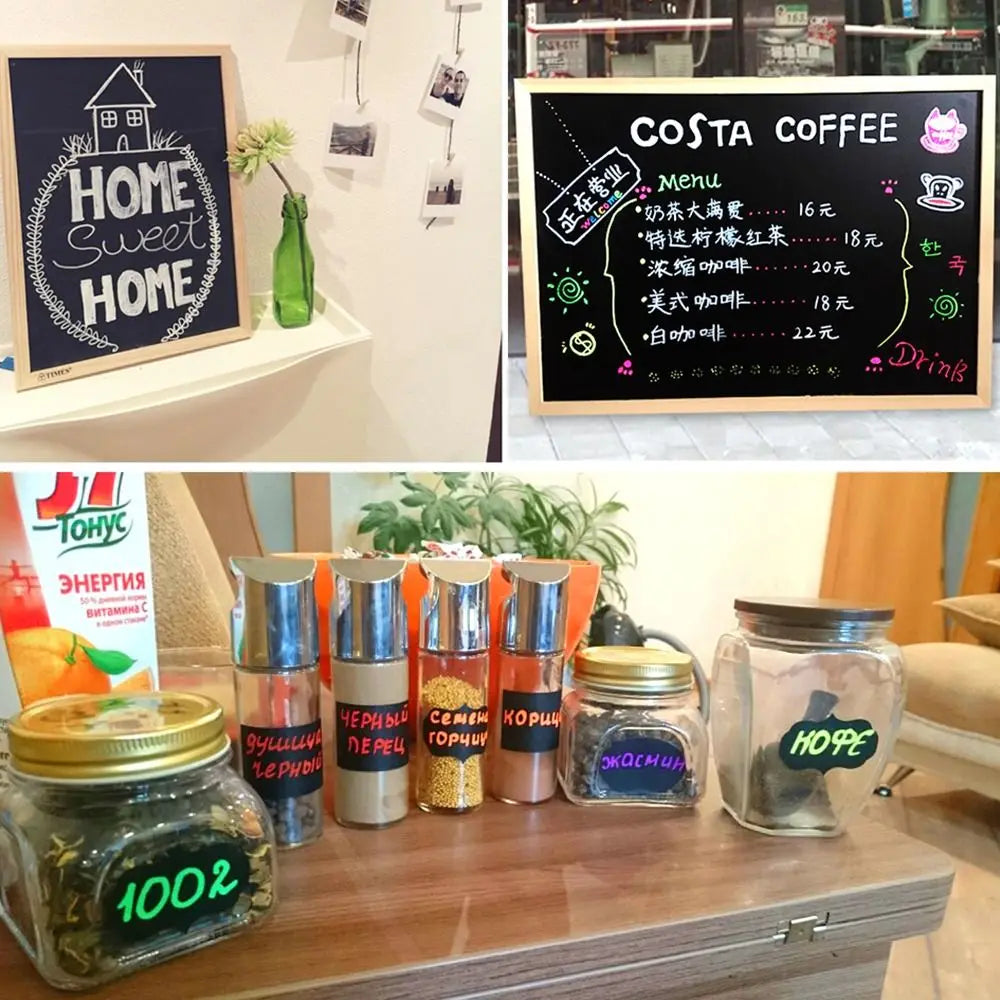 Dust Free Erasable Blackboard Graffiti Glass Window Painting Highlighters Liquid Chalk Pen Art Marker Pen Whiteboard Pen