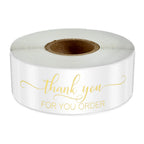 120Pcs/roll Thank You For Your Order Stickers Pink Labels For Envelope Sealing For Small Business Decor Sticker Stationery