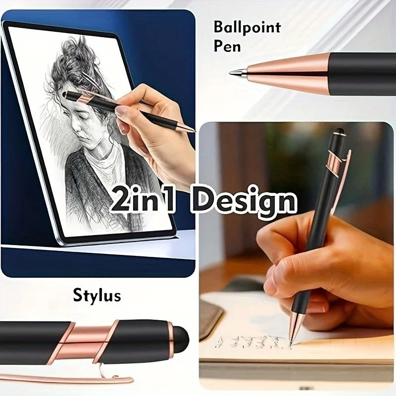 15Sets Customizable Engraved Metal Ballpoint Pens with Durable Case + 15pcs Custom Pen Bags - Bulk Writing Utensils for Business