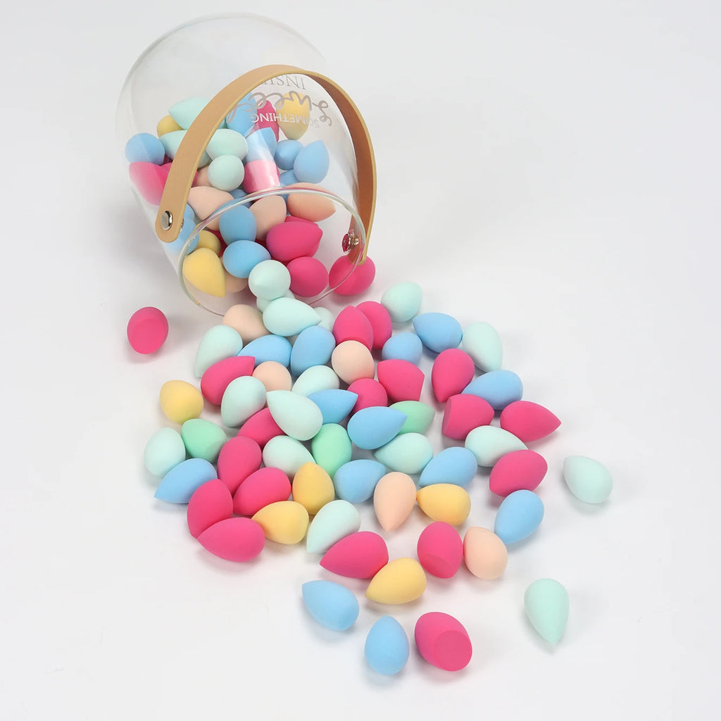 10/20/30/50/100Pcs Mini Makeup Sponge, Expands When Exposed to Water, Suitable for All Skin Types