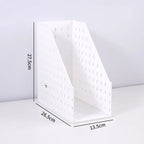 File Storage Box Vertical File Rack Book Storage Rack File Frame Desktop Information Rack File Rack