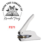 Custom Embosser Stamp,From the Library Embosser,Personalized Book Embosser Stamps,Custom Logo,Magic School,Gift for Book Lover