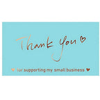 10-50pcs Thank You Cards For Small Business Colorful Laser Paper Thank You For Your Order "Beyond Grateful" Cards