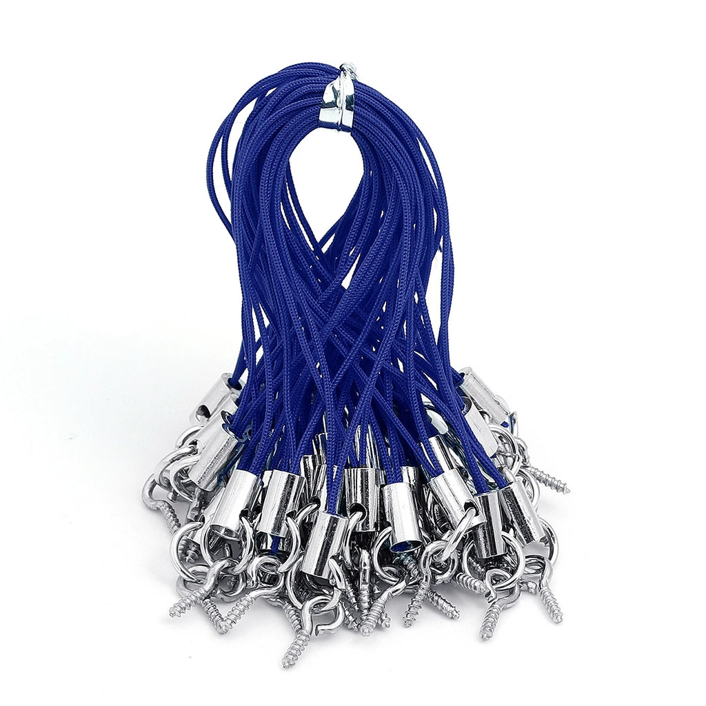 50pcs/lot Hand Wrist Lanyard String Short Grip Lanyard Mobile Phone Strap for USB Flash Drive Keychain ID Badge Holder DIY