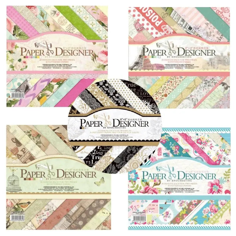 8cun Thick Background Paper Cardstock Paper DIY Scrapbook Holiday Greeting Card Handmade Ledger Scrapping Decoration Paper