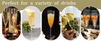 24/48Pcs Plastic Champagne Flutes Disposable Wine Glasses Reusable for Bachelorette Party Supplies Birthday Wedding Toasting 6oz