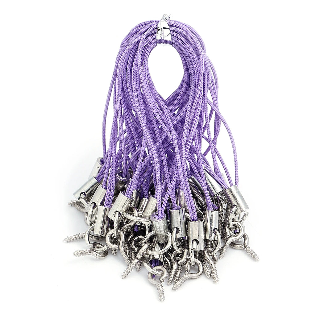 50pcs/lot Hand Wrist Lanyard String Short Grip Lanyard Mobile Phone Strap for USB Flash Drive Keychain ID Badge Holder DIY
