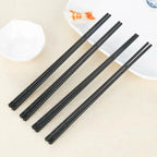 New Reusable Black Chinese Chopsticks Food Sushi Sticks Safe Plastic Food Grade High Temperature Sterilizable Chopsticks