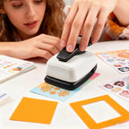 Square Punches For Paper Crafts Hole Cutter Paper Punches for Adult Child Student Kids card making custom scrapbooking  Photo
