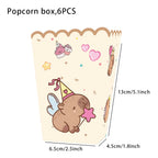 Birthday Decoration Capybara Birthday Invitation Card Cup Tablecloth Plate Napkin Poster Baby Shower Birthday Girl Party Favors