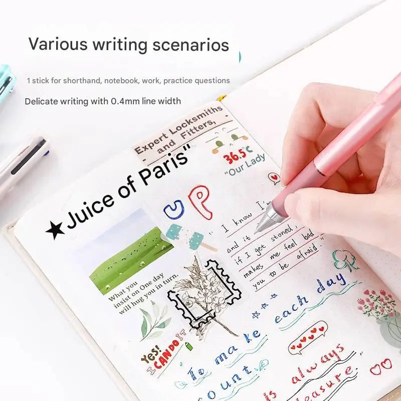 Japan Pilot Modular Pen Juice Up 3/4 Color 0.4mm Ultra-fine Gel Pens, Water-base Smooth Writing Versatile Stationery Aacsesories