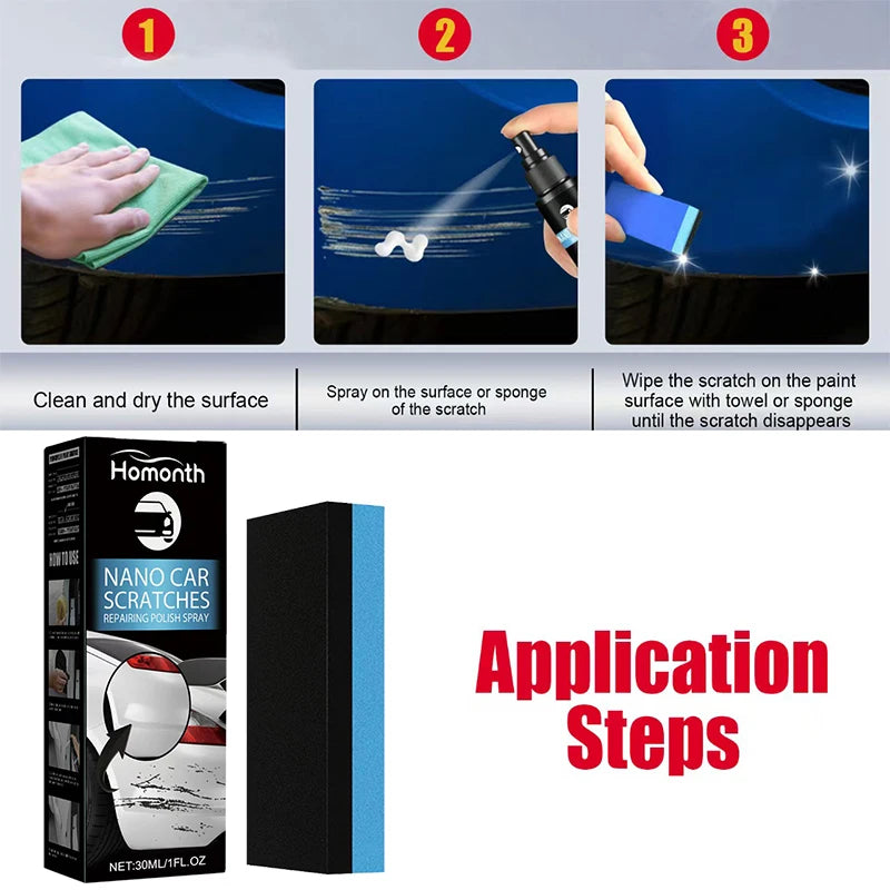 Car Scratch Removal Spray Car Surface Cleaner Convenient, Simple And Effective