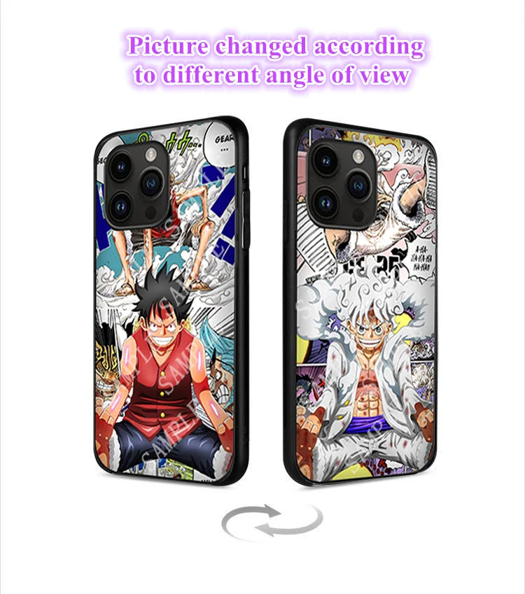 Anime 3D Lenticular Phone Case for iPhone,SAMSUNG,,Xiaomi/Redmi,ect. Creative Phone Cover Kids Children Birthday Gift