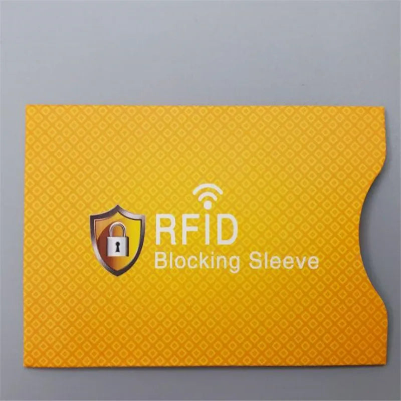 5Pcs Fashion Anti Theft for RFID Credit Card Protector Blocking Cardholder Sleeve Skin Case Covers Protection Bank Card Case