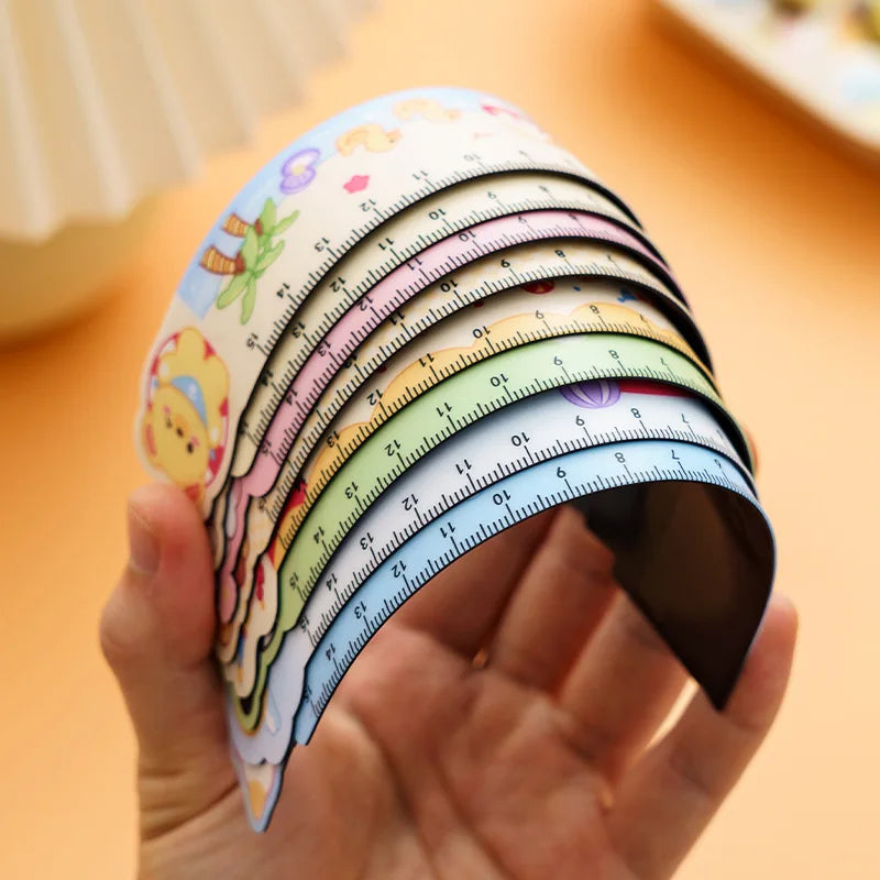 Magnetic Ruler Multifunction Cartoon Soft Ruler Ruler Cute Student School Supplies Reward Children Stationery Small Gift