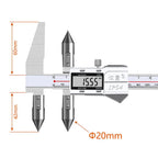 Edge-Center Distance, Center Distance, Digital Caliper, Cone Probe Hole Distance, Centerline Caliper, Edge-To-Hole Measurement