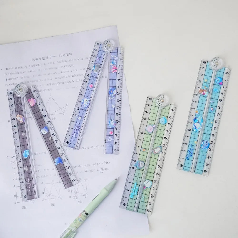 High Quality Folding Ruler Flexible and Portable Clearly Marked Scale Lightweight Measuring Tool Ideal for School & Office Needs