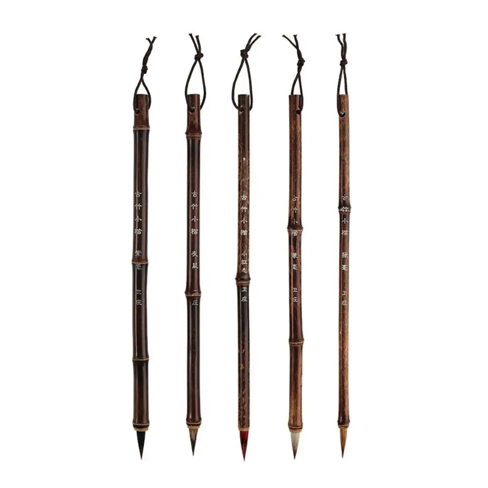 Traditional Chinese Writing Brushes Bamboo Wolf's Hair Writing Brush for Calligraphy Painting Practice Brush