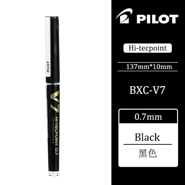 Japan Pilot V5/V7 Gel Pen Straight Liquid Replaceable Ink Cartridge 0.5/0.7mm for Writing School Stationery Office Accessories