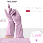 dailyWater Resistant Dish Washing Gloves 1 Pair Durable Latex Rubber Gloves Reusable for Kitchen Cleaning Laundry Gardening Use