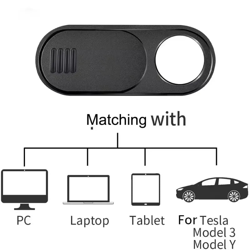 Ultra Thin Slide Webcam Cover for IPad Tablet Laptop Slide Sticker Privacy Protector for Tesla Model 3 Y Interior Cabin Camera