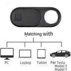 Ultra Thin Slide Webcam Cover for IPad Tablet Laptop Slide Sticker Privacy Protector for Tesla Model 3 Y Interior Cabin Camera