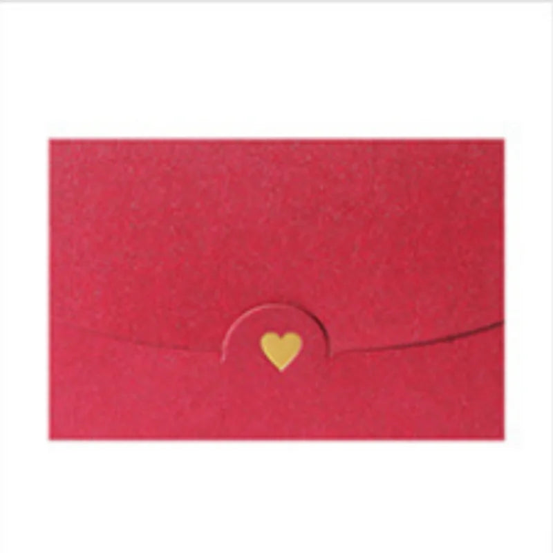 20Pcs small greeting card envelope made of Western colored pearl paper material with exquisite hot stamping and embossed design
