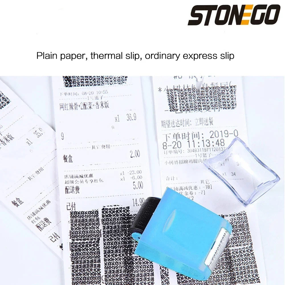 Roller Privacy Seal Anti-Leakage Confidentiality Stamp for Personal Information Face Sheet Courier Use